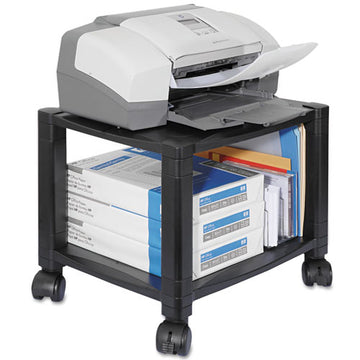 Kantek Mobile Printer Stand, Three-shelf, 17w X 13.25d X 24.5h, Black freeshipping - TVN Wholesale